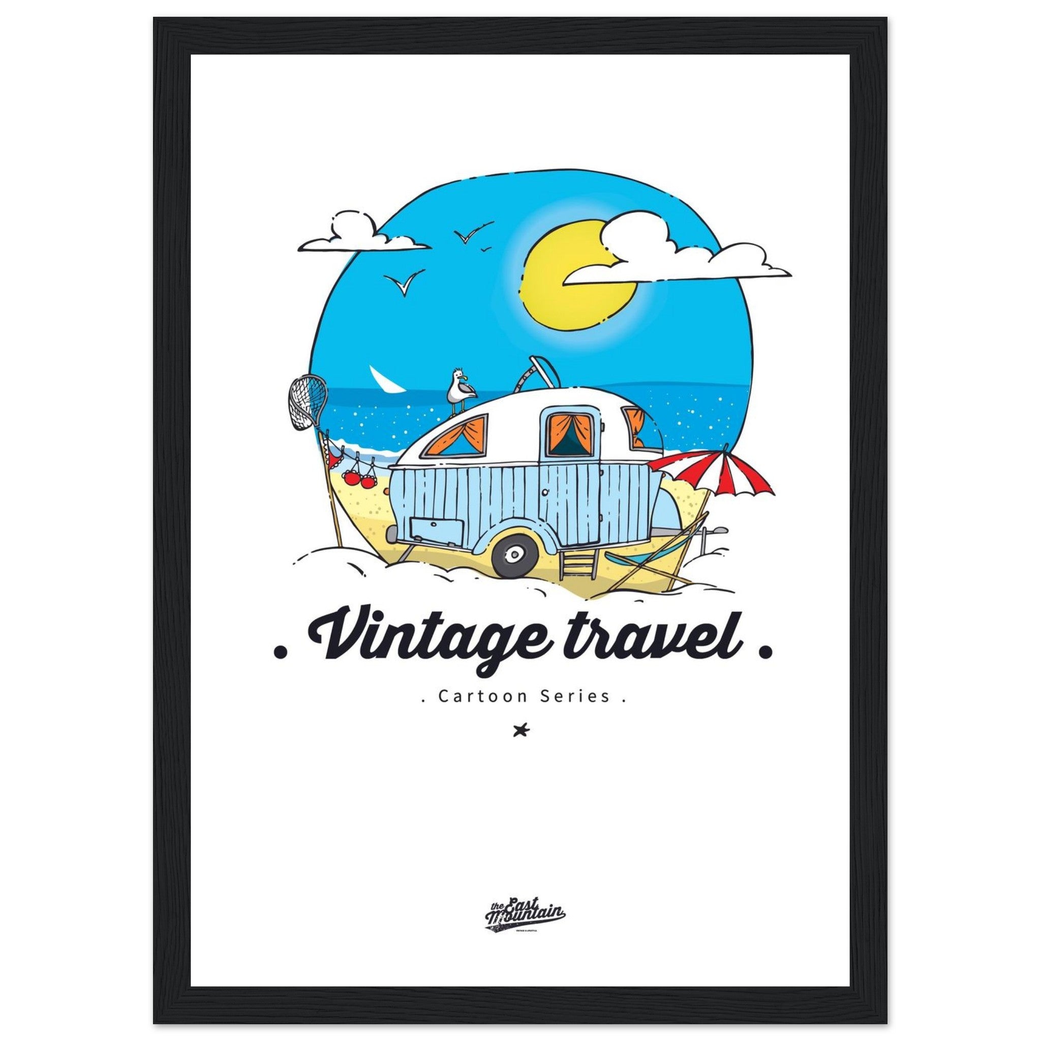 Poster caravane retro