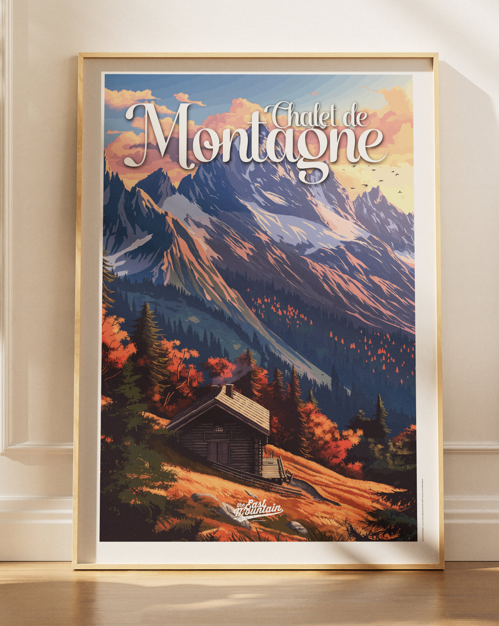 Affiche CHALET DU HAUT – Art mural ambiance montagne | THE EAST MOUNTAIN